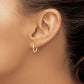 Polished Hoop Earrings 2 mm x 12 mm