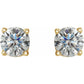 Gold Natural Diamond Stud Earrings