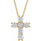 Natural Diamond Cross 1/2 CTW 18 Inches