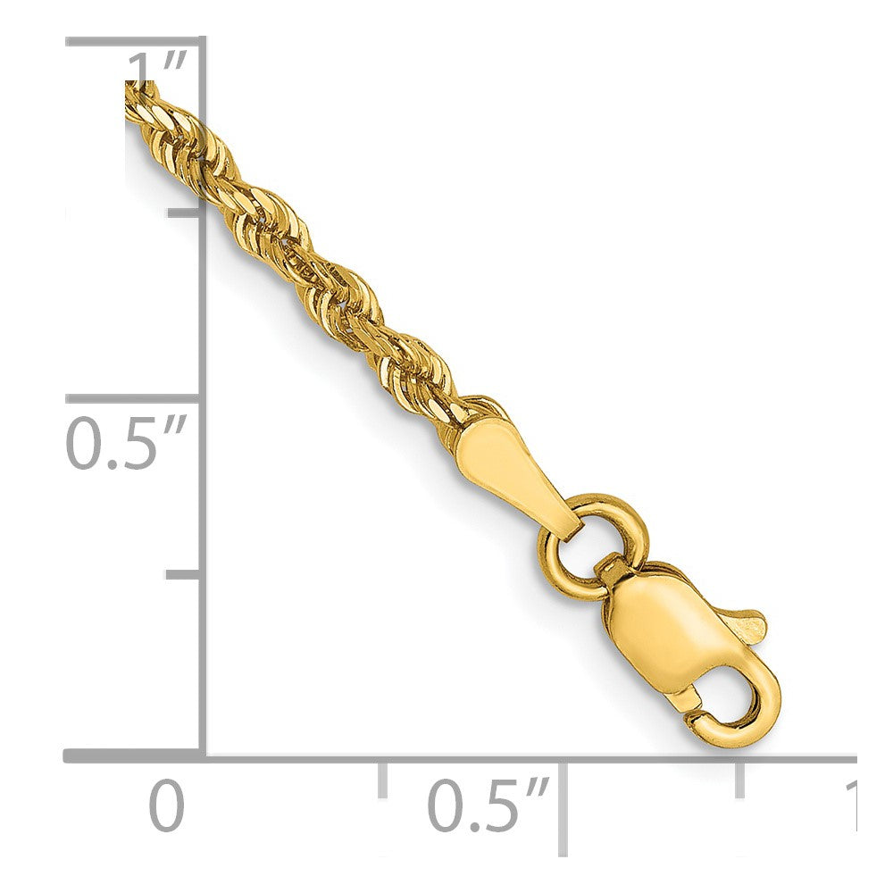 Diamond-Cut Rope Chain 7 Inches