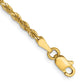 Diamond-Cut Rope Chain 7 Inches