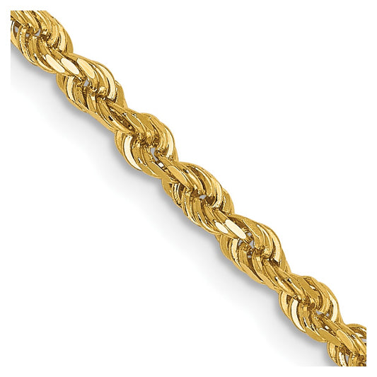Diamond-Cut Rope Chain 18 Inches