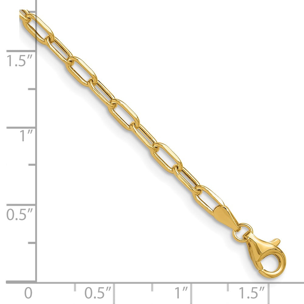 Semi-Solid Beveled D/C Paperclip Chain