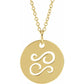 Zodiac Round Disc Necklace 16-18"