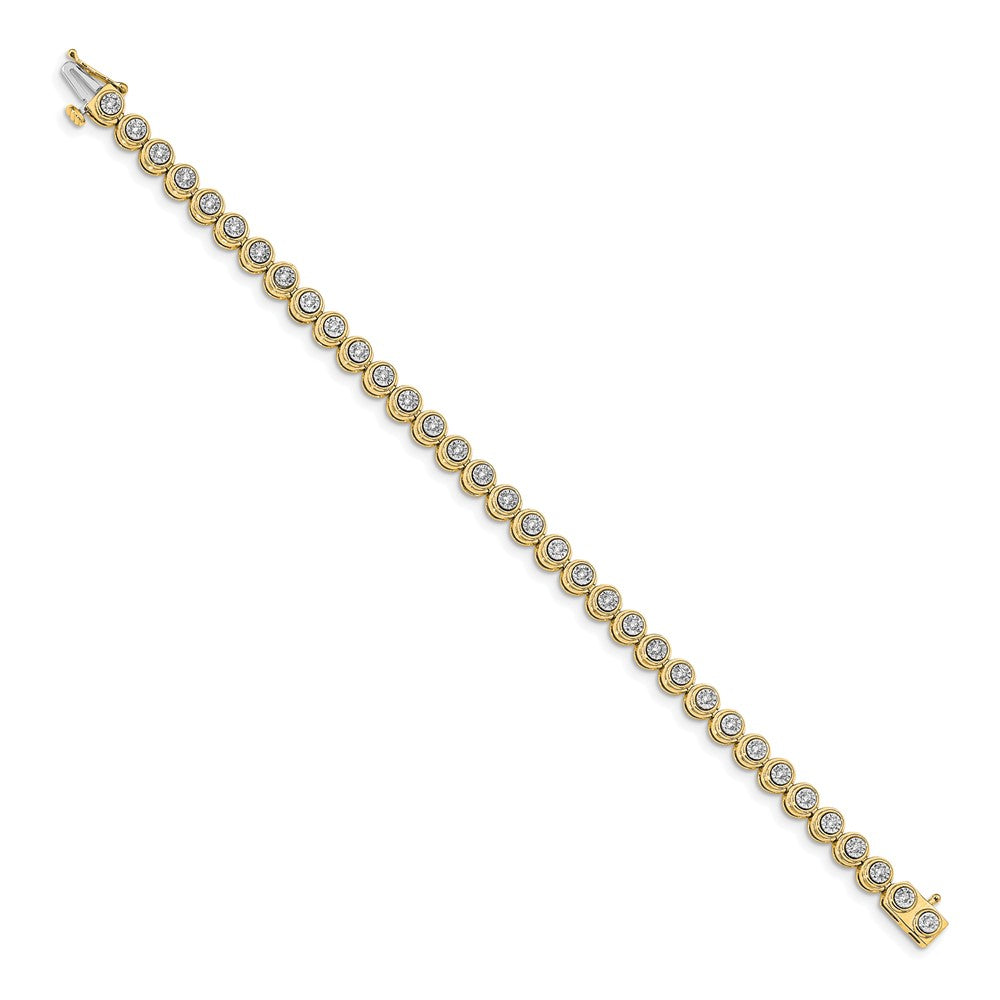 Diamond Circle Link Bracelet