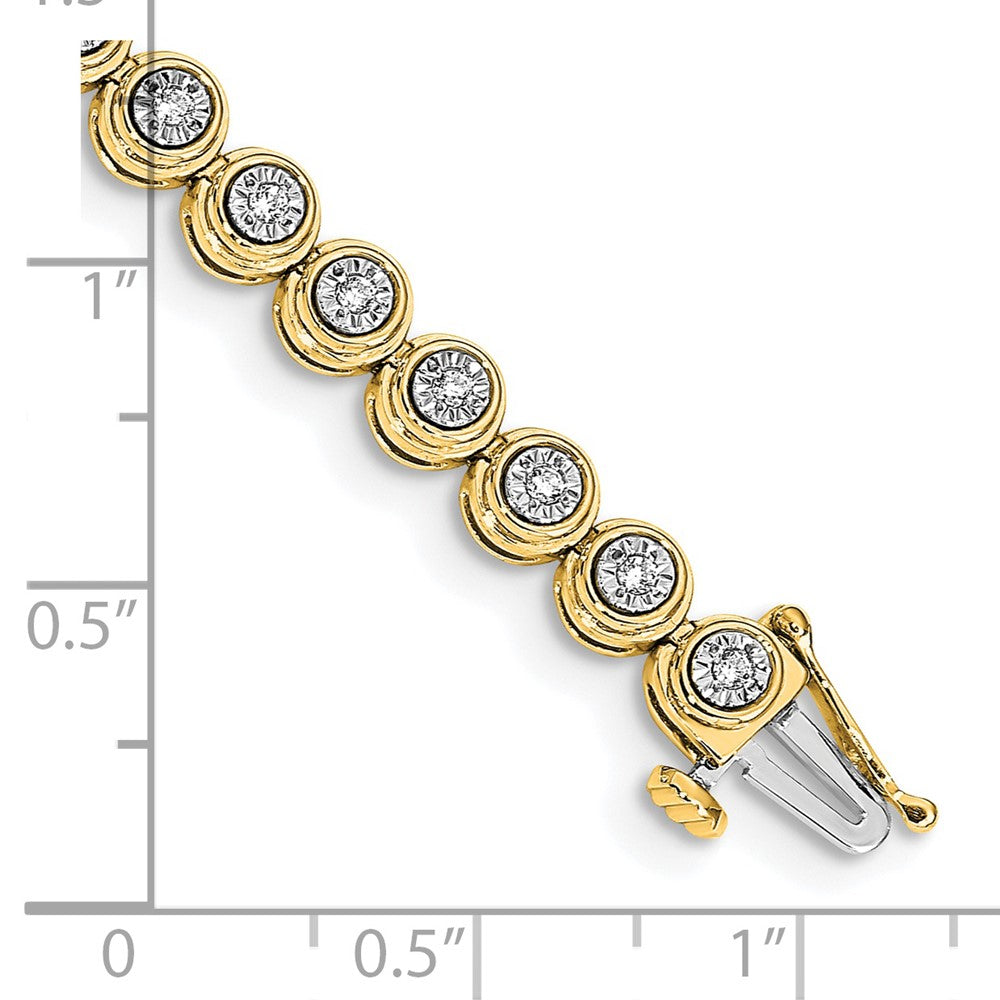 Diamond Circle Link Bracelet