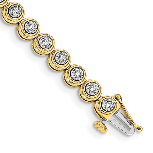 Diamond Circle Link Bracelet