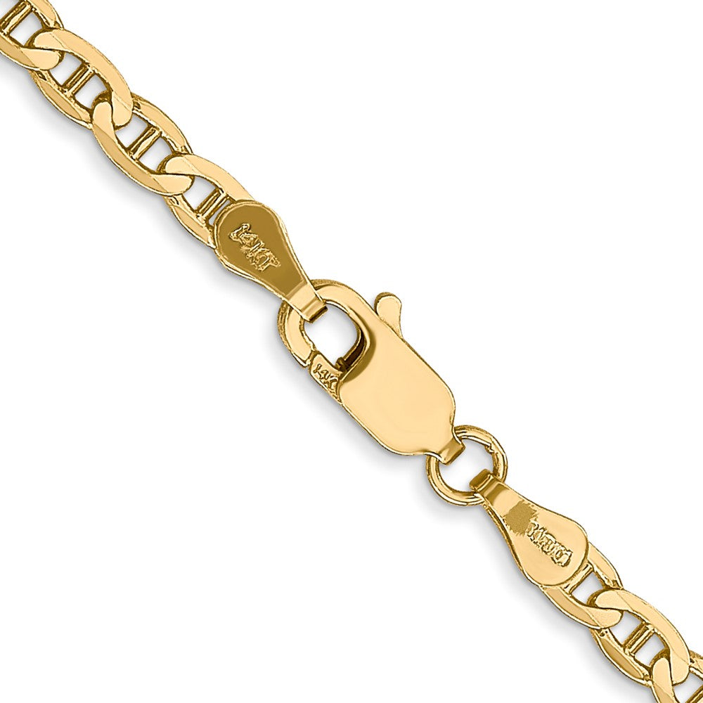 Concave Anchor Chain with Lobster Clasp 18 Inches