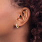 Diamond Fascination Round Hinged Hoop Earrings