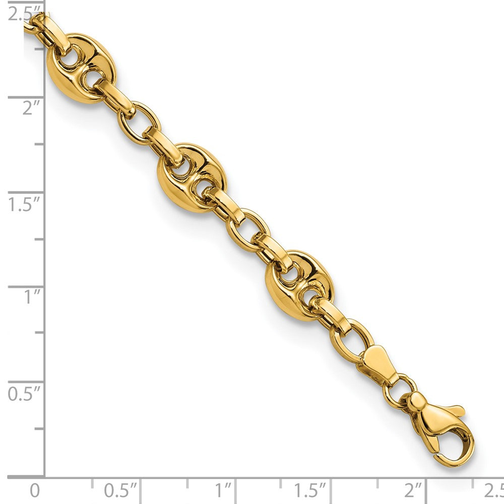 Polished Fancy Link Bracelet 7.75 Inches