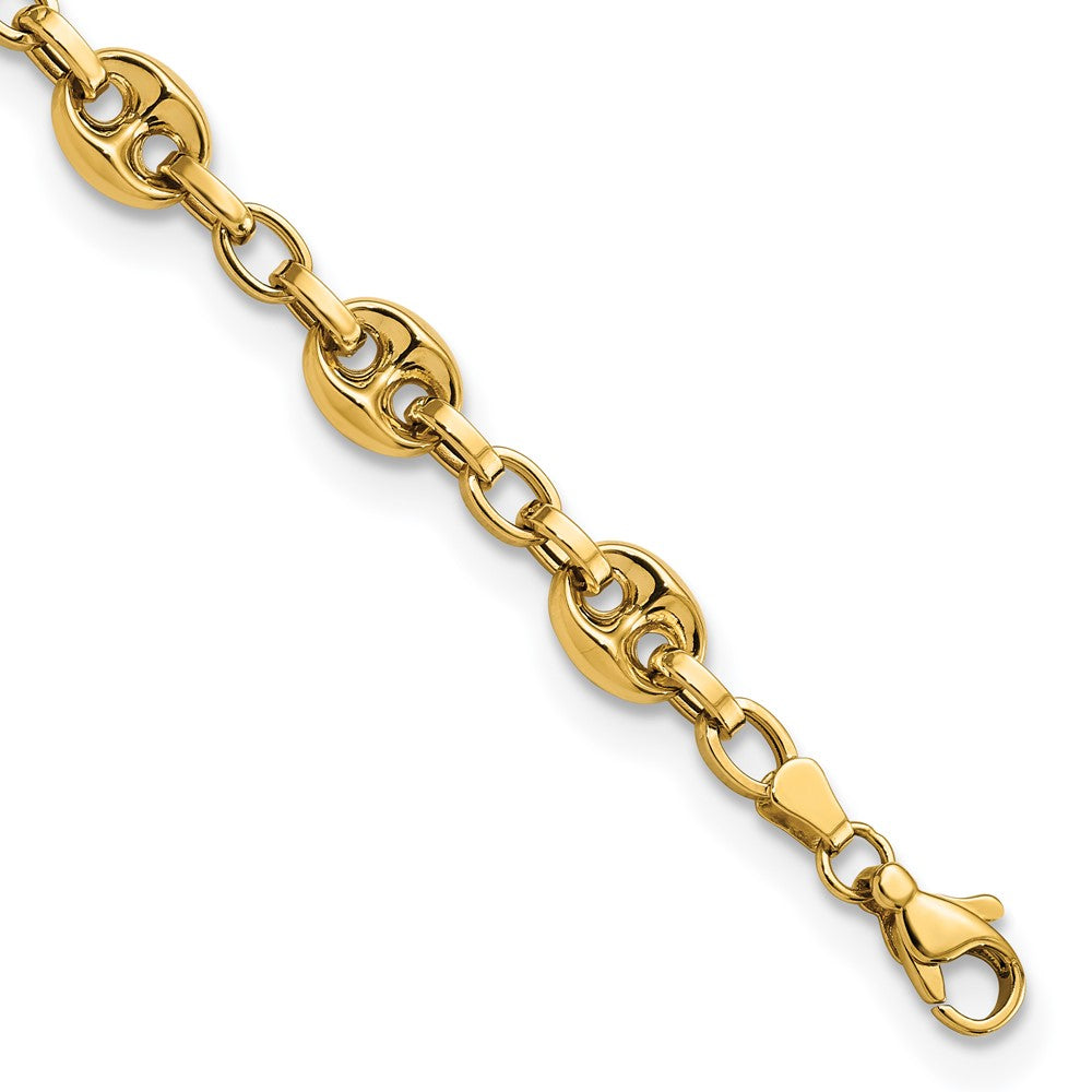 Polished Fancy Link Bracelet 7.75 Inches