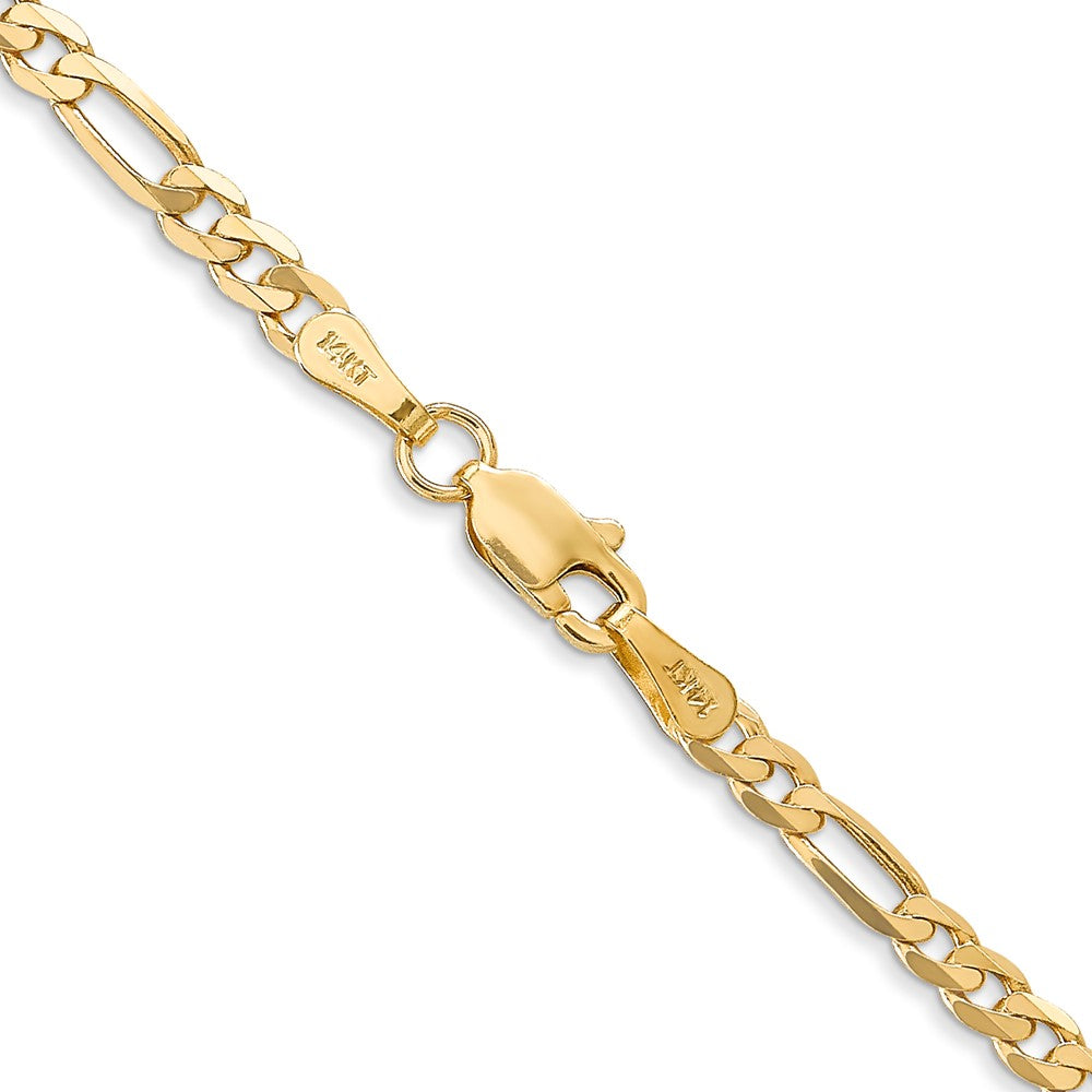 Flat Figaro Chain with Lobster Clasp 18 Inches