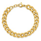 Polished Scratch-Finish Link Bracelet w/0.75 Inch Extension