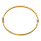 Gold Polished Hinged Bangle Bracelet