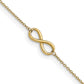 Polished Infinity Anklet with 1 Inch Extension