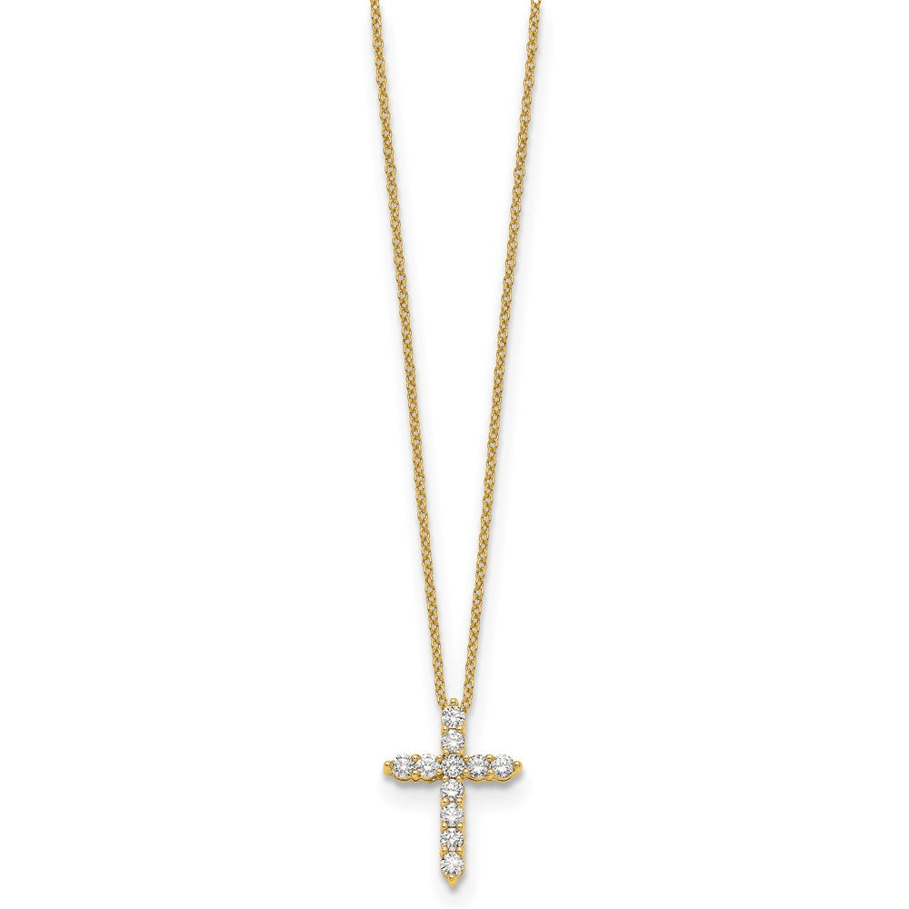 Classic Diamond Cross Necklace