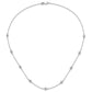 White Gold Diamond Multi Station Necklace