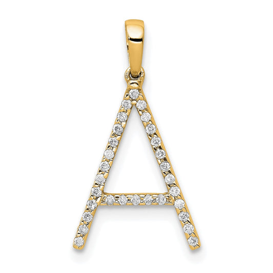 Diamond Letter Initial Pendant