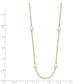 White Near Round Freshwater Cultured Pearl 8-Station Necklace