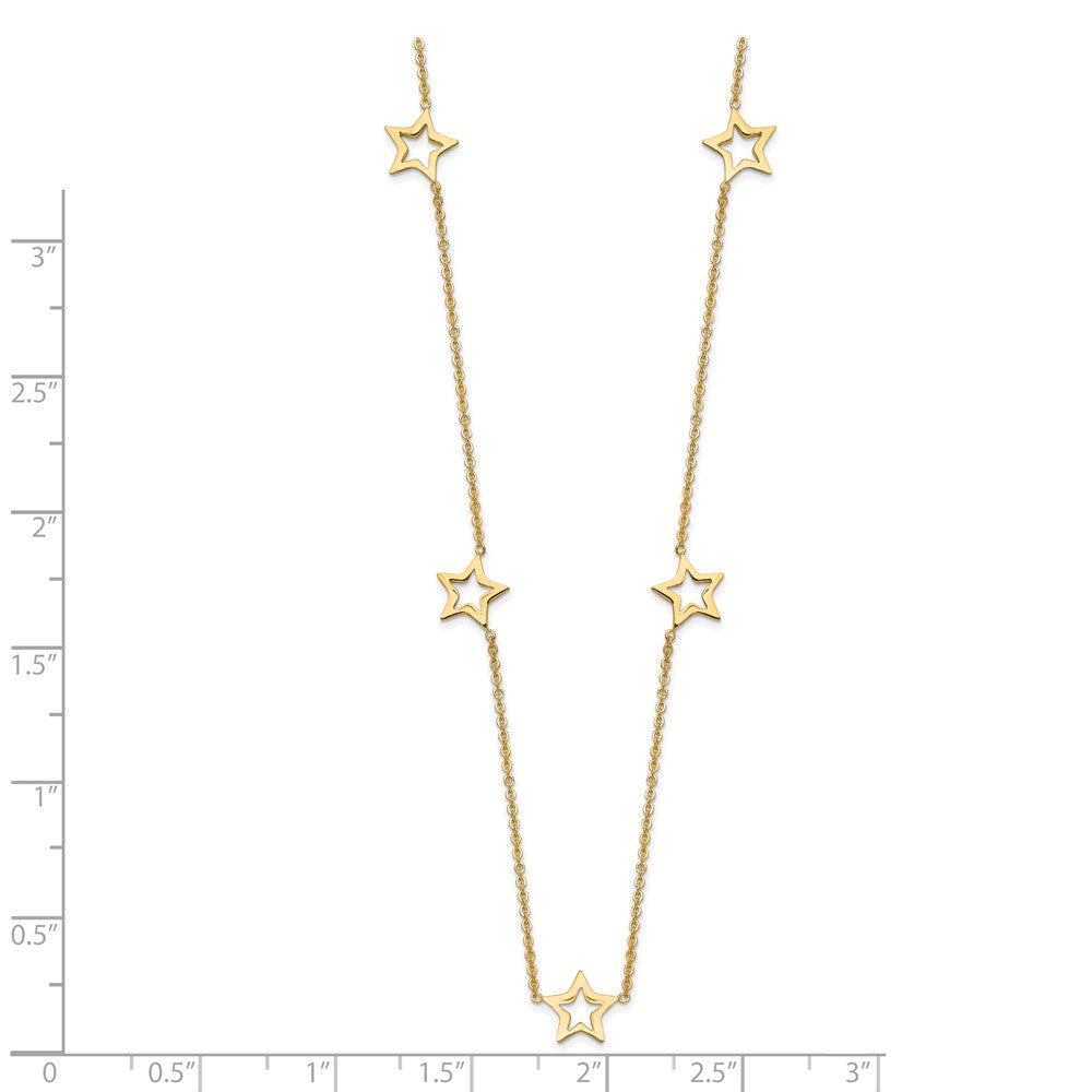 Gold Star Necklace w/2inch Extension