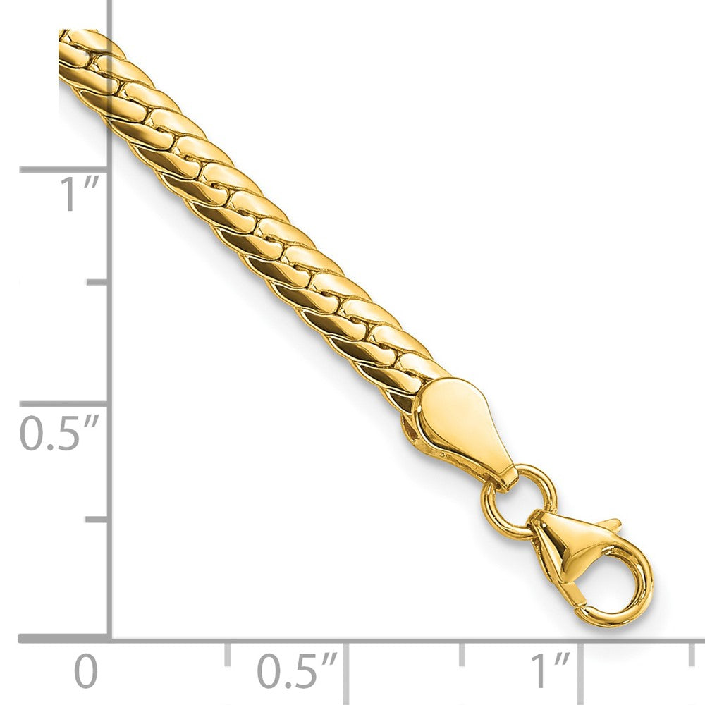 Polished Fancy Link Bracelet 7 Inches