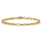 Gold Polished Fancy Link Bracelet