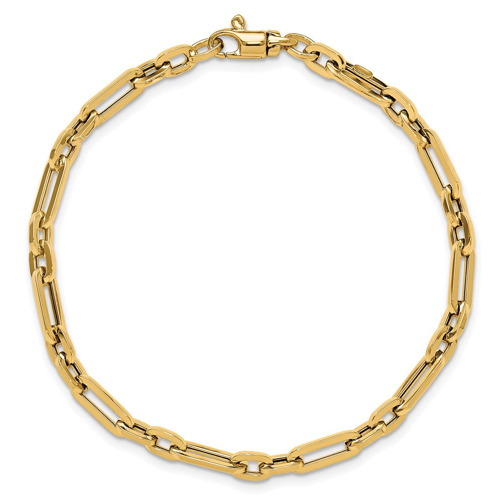 Gold Polished Fancy Link Bracelet