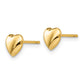 Polished Heart Post Stud Earrings