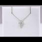 Natural Diamond Cross Necklace 1/2 CTW Adjustable 16-18 Inches